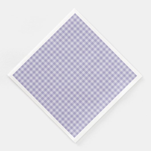 Purple Checkerboard Pattern Serviette (Ecke)