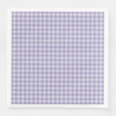 Purple Checkerboard Pattern Serviette (Vorderseite)