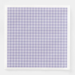 Purple Checkerboard Pattern Serviette