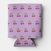 Purple Cherry Pattern Fresh Fruit Modern Party Dosenkühler (Vorderseite)