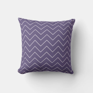 Purple Chevron Baby Girl Nursery Throw Pillow Kissen