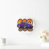 Purple Chevy SSR Runde Wanduhr (Zuhause)