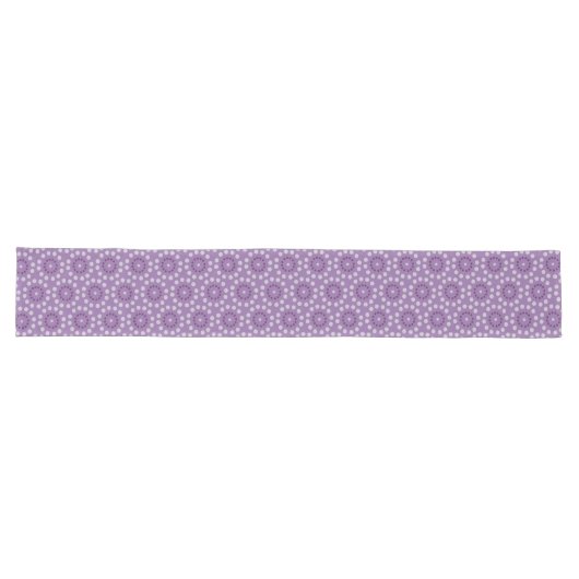 Purple Circles Pattern Table Runner Großer Tischläufer (Horizontal)