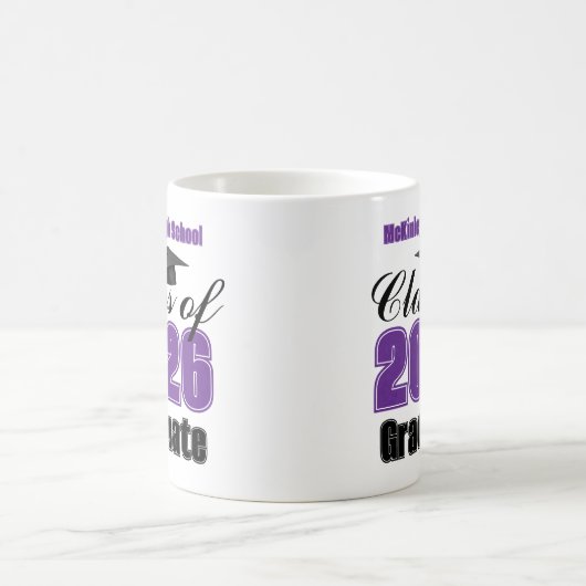 Purple Class of 2026 Graduation Keepsake Kaffeetasse (Mittel)