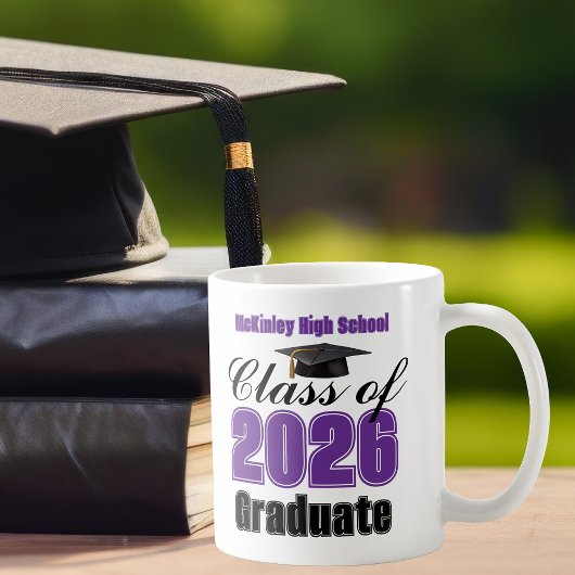 Purple Class of 2026 Graduation Keepsake Kaffeetasse