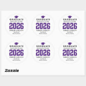 Purple Class of 2026 Graduation Sticker (Blatt)