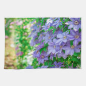 Purple Clematis flower ランチョンマット Geschirrtuch (Horizontal)