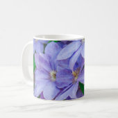 Purple Clematis flower Kaffeetasse (Vorderseite Links)
