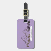 PURPLE COLOR- FOR NATURE LOVER GEPÄCKANHÄNGER (Vorderseite vertikal)