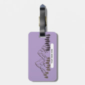 PURPLE COLOR- FOR NATURE LOVER GEPÄCKANHÄNGER (Rückseite vertikal)