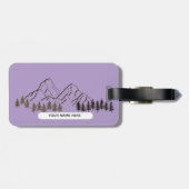 PURPLE COLOR- FOR NATURE LOVER GEPÄCKANHÄNGER (Rückseite horizontal)