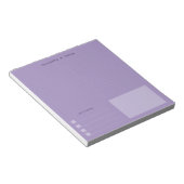 Purple colorful retro aesthetic Thoughts & Ideas Notizblock (angewinkelt)