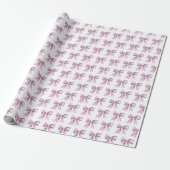 Purple Coquette Bow Geschenkpapier (Ungerollt)