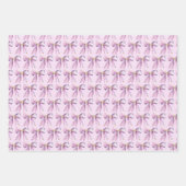 Purple Coquette Bow Geschenkpapier Set (Vorderseite 2)
