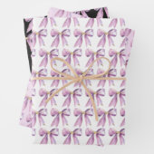 Purple Coquette Bow Geschenkpapier Set (Beispiel)