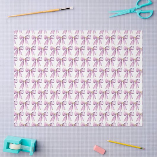 Purple Coquette Bow Seidenpapier (Basteln)