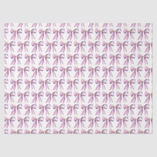 Purple Coquette Bow Seidenpapier (Vorderseite)