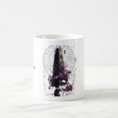 Purple Cosmic Obelisk Occult Dark Art Mug Kaffeetasse (Mittel)