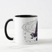 Purple Cosmic Obelisk Occult Dark Art Mug Tasse (Links)