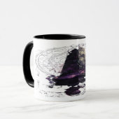 Purple Cosmic Obelisk Occult Dark Art Mug Tasse (Vorderseite Links)