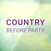 Purple Country Before Party Political  Fensteraufkleber (Blatt 3)