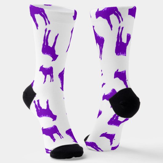 Purple Cow Socks Socken (Gewinkelt)