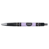 Purple Crayon Wrap Monogram Name Kugelschreiber (Vorderseite)