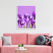 Purple Crocus Awakening Leinwanddruck (Insitu (Wohnzimmer))