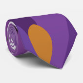 Purple Crocus Floral Krawatte (Gerollt)