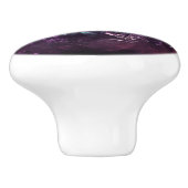 Purple Crystal Amethyst Jewel Ceramic Knob Keramikknauf (Seitenansicht)