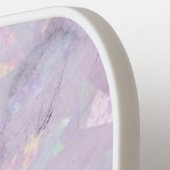 Purple Crystal Geode Monogram & Name Personalized Pickleball Schläger (Linke Seite)