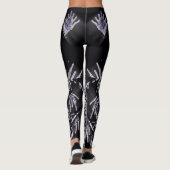 Purple Crystal Geometry Leggings (Rückseite)
