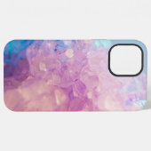 Purple Crystal iPhone Hülle (Rückseite (Horizontal))