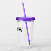 PURPLE Custom Acrylic Tumbler Blank w/ Lid & Straw Acryltrinkbecher (Links)