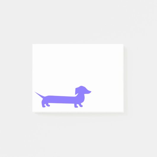 Purple Dachshund Cute Doxie Post-it Klebezettel (Vorderseite)