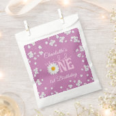 Purple Daisy Wild One 1st Birthday Geschenktütchen (Ausgeschnitten)