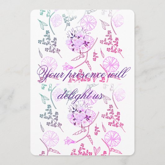 Purple date einladung (Rückseite)