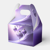 Purple Decorative Christmas Ball Holiday Gift Box Geschenkschachtel (Rückseite)