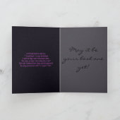 Purple Dervish Abstract Art Karte (Innenseite)