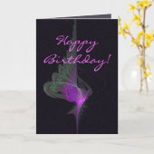 Purple Dervish Abstract Art Karte (Gelbe Blume)