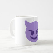 Purple Devil Emoji Kaffeetasse (Vorderseite Links)