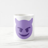 Purple Devil Emoji Kaffeetasse (Mittel)