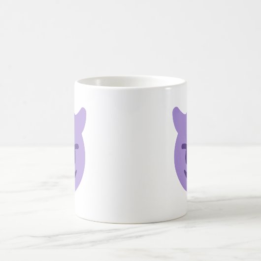 Purple Devil Emoji Kaffeetasse (Mittel)