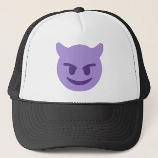 Purple Devil Emoji Truckerkappe