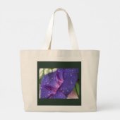 Purple Dewdrop Morning Glory  Jumbo Stoffbeutel (Rückseite)