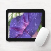 Purple Dewdrop Morning Glory Mousepad (Mit Mouse)