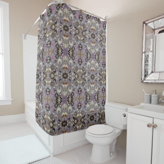 Purple Diamonds Mid Century Modern Shower Curtain Duschvorhang (Beispiel)