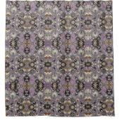 Purple Diamonds Mid Century Modern Shower Curtain Duschvorhang (Vorderseite)