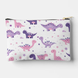 Purple Dinosaur Pencil Case for Girls Zubehörtasche