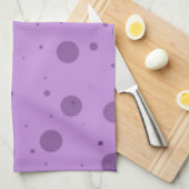 Purple Dot Chaos Geschirrtuch (Viertel Falte)